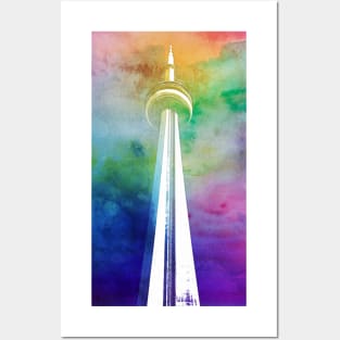 CN Tower, Toronto (Watercolor) Posters and Art